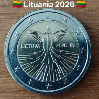 2 Euros Lituania 2026 Independencia Energética