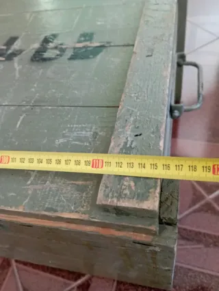 Baúl de Madera Verde, sin envío.