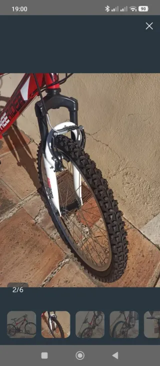 Bicicleta Montaña Niño 9-13 Años Roja