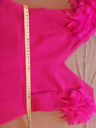 VESTIDO LARGO PLUMAS