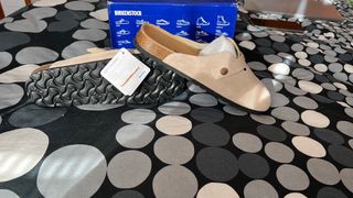 Zuecos Birkenstock Beige/Marrón Talla 41