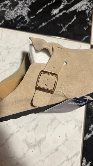 Zuecos Birkenstock Beige/Marrón Talla 41