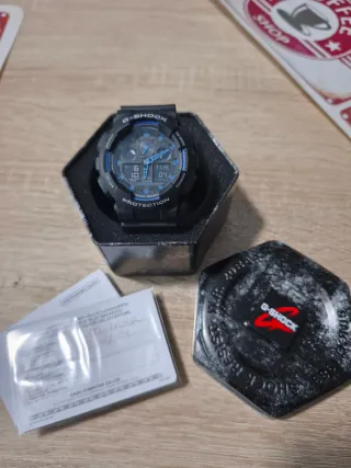 Reloj Casio G-Shock Protección Azul GA-100-1A2ER