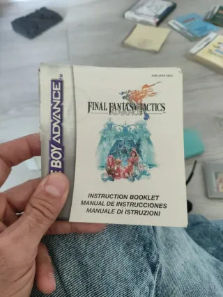 Final Fantasy Tactics Advance GBA con instruccione
