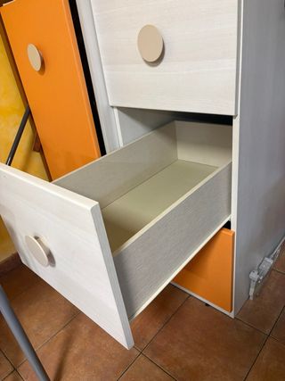 Cama 90cm con cajones y armario