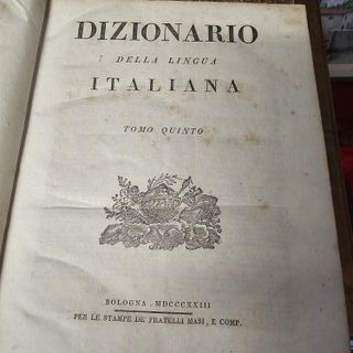 Dizionario lingua italiana 1800