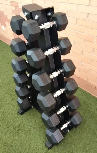 Soporte para 12 mancuernas totalmente nuevo.