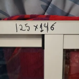 Ventana corredera de aluminio blanca 2 unidades..