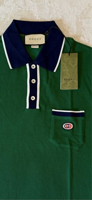 Polo Gucci Verde y Azul