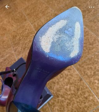 Scarpe Nebuloni borgogna e viola 100% pelle