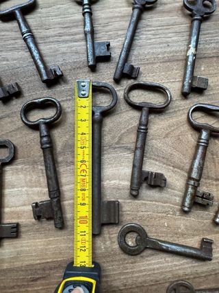 Lotto 14 Chiavi Antiche Ferro Battuto XIX/XX Sec.