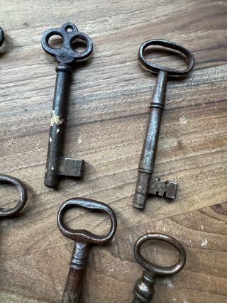 Lotto 14 Chiavi Antiche Ferro Battuto XIX/XX Sec.