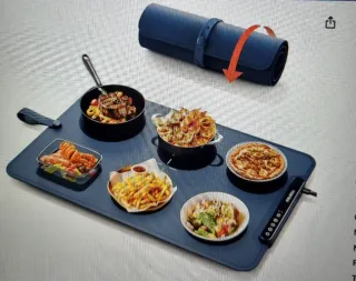 Scaldavivande elettrico arrotolabile per alimenti
