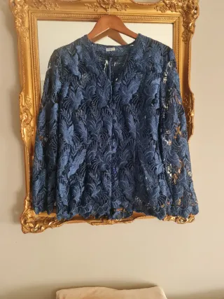 Invitada boda Encaje Azul Marino - NUEVA - Ribas'