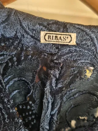 Invitada boda Encaje Azul Marino - NUEVA - Ribas'