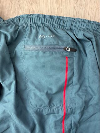 Nike Pantalón Corto Running Talla L Hombre Gris/Az