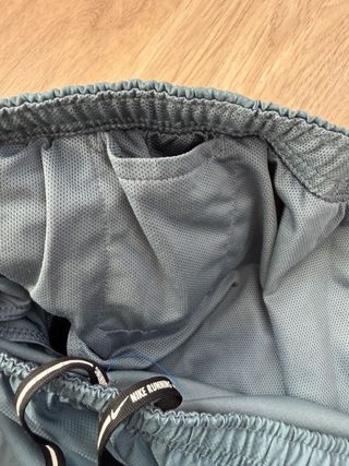 Nike Pantalón Corto Running Talla L Hombre Gris/Az