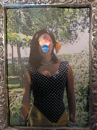 Traje Flamenca Lunares Azul