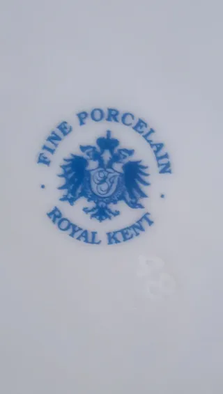 9 Piatti piani Royal Kent Vintage in porcellana