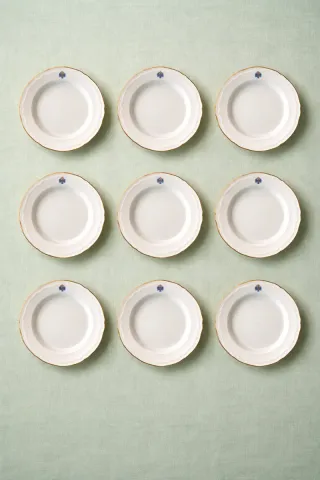 9 Piatti piani Royal Kent Vintage in porcellana