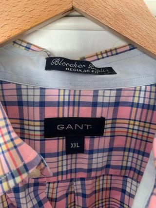 CAMISA GANT BLEECKER POPLIN XXL - CUADROS ROSA