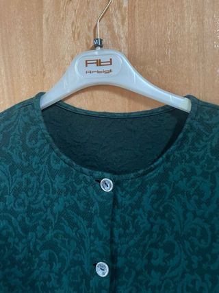 Cardigan vintage verde scuro