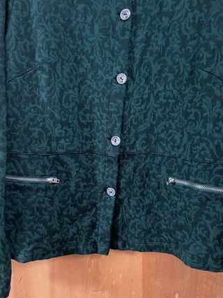 Cardigan vintage verde scuro