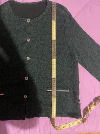 Cardigan vintage verde scuro