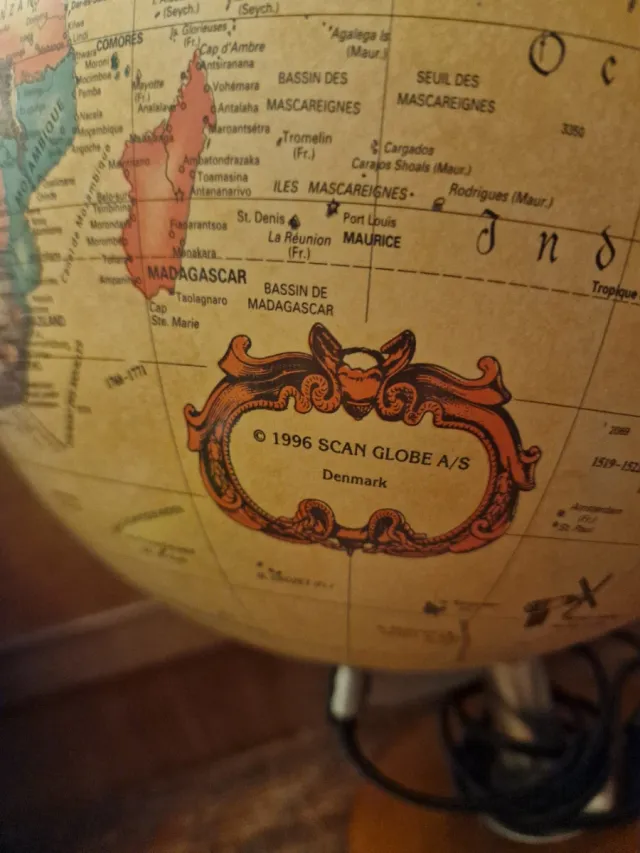 Mappamondo Scan Globe A/S Danimarca 1996