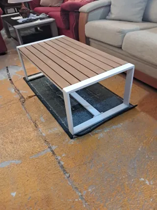 Mesa de centro madera y metal