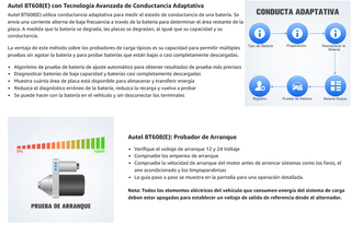 Autel BT608(E) Analizador Batería + Memory Saver