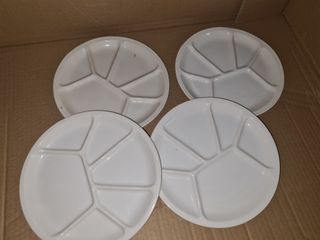 4 Piatti Ceramica Antipasto stuzzichini 22 cm