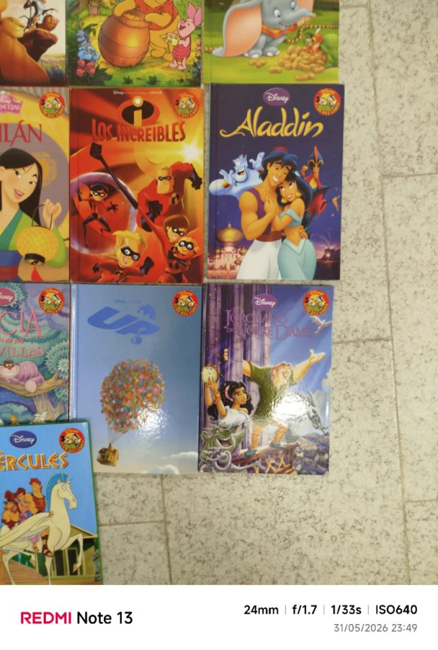 libros Disney, 6 € unidad o lote 90€