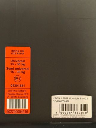 Silla coche Britax Römer Kidfix III M