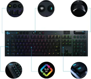 LOGITECH G915 LIGHTSPEED TASTIERA GAMING WIRELESS