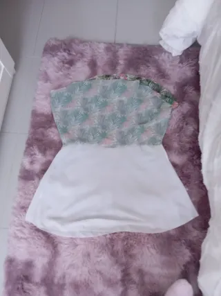 Camiseta tirantes estampada floral talla 38