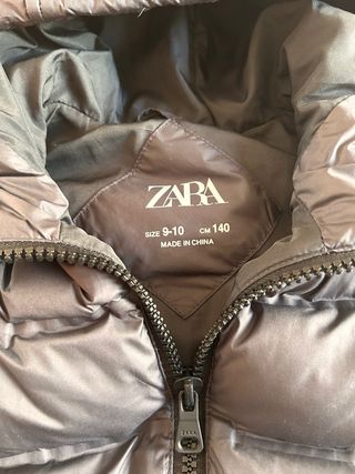 Chaleco Zara Unisex Gris Talla 9-10