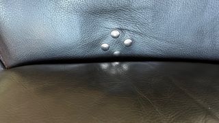 Sofá reclinable eléctrico de piel negro