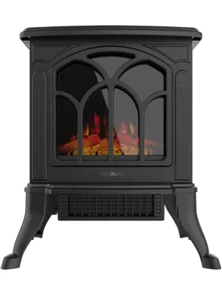 Estufa Cecotec Diseño Chimenea Negra