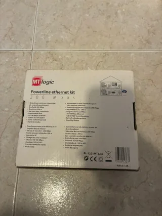 Kit adattatori Powerline Ethernet MT Logic