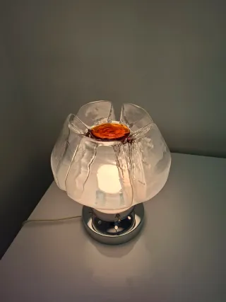 Lampada vintage vetro e metallo