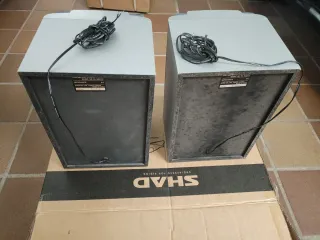 Altavoces Aiwa Azul y Plateado