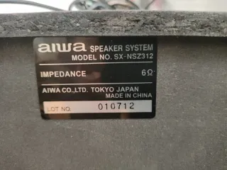 Altavoces Aiwa Azul y Plateado