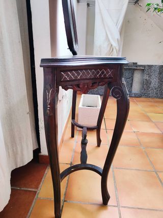 Consola y espejo artesanal años 50