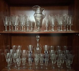 Juego de copas de cristal