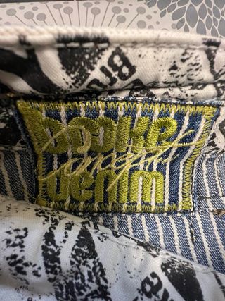 Pantaloni uomo righe blu e bianche