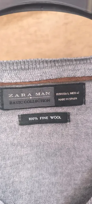 Maglione Uomo Zara Grigio Taglia L