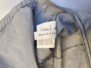 Camisa de manga curta às riscas