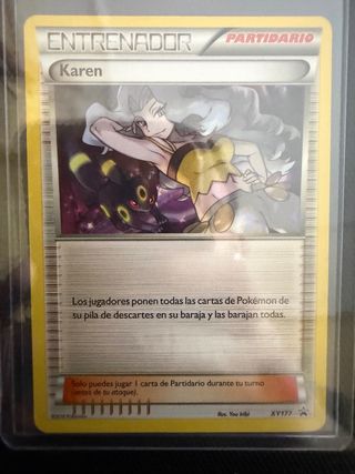 Carta Pokmon Entrenador Karen Umbreon de segunda mano por 15 EUR en Coria  en WALLAPOP