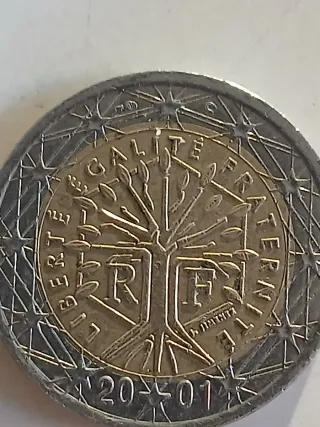 Moneda 2€ Francia Árbol de la Vida 2001